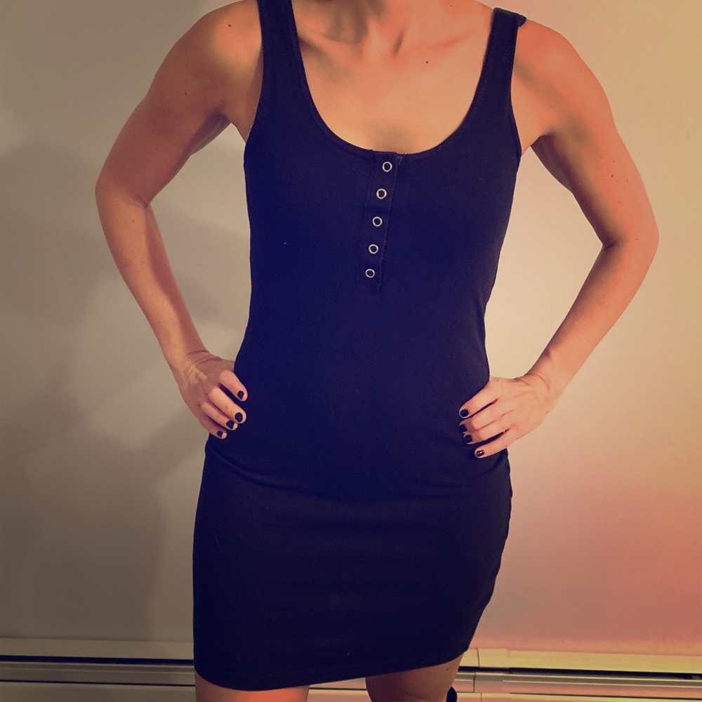 Fun stretch black h&m dress